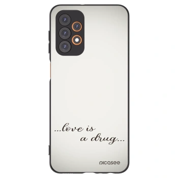 Picasee fekete szilikon tok az alábbi mobiltelefonokra Samsung Galaxy A23 A236B 5G - Love is a drug