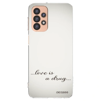 Picasee átlátszó szilikon tok az alábbi mobiltelefonokra Samsung Galaxy A23 A236B 5G - Love is a drug