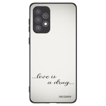 Picasee fekete szilikon tok az alábbi mobiltelefonokra Samsung Galaxy A73 5G - Love is a drug