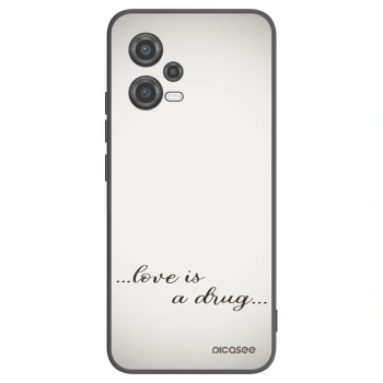 Picasee fekete szilikon tok az alábbi mobiltelefonokra Xiaomi Poco X5 - Love is a drug