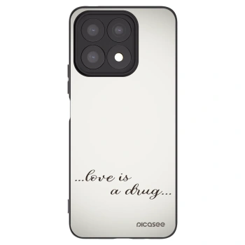 Picasee fekete szilikon tok az alábbi mobiltelefonokra Honor X8a - Love is a drug