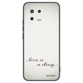 Picasee fekete szilikon tok az alábbi mobiltelefonokra Xiaomi 13 Pro - Love is a drug