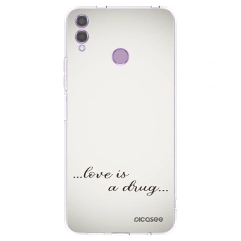 Picasee átlátszó szilikon tok az alábbi mobiltelefonokra Honor 8X - Love is a drug