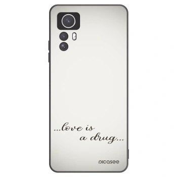Picasee fekete szilikon tok az alábbi mobiltelefonokra Xiaomi Redmi Note 12S - Love is a drug