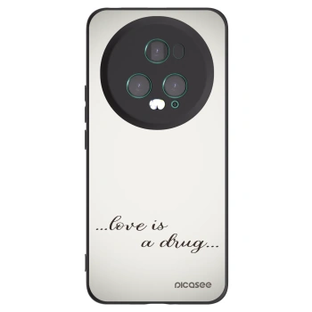 Picasee fekete szilikon tok az alábbi mobiltelefonokra Honor Magic5 Pro - Love is a drug