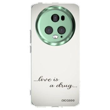 Picasee átlátszó szilikon tok az alábbi mobiltelefonokra Honor Magic5 Pro - Love is a drug