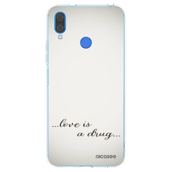 Picasee átlátszó szilikon tok az alábbi mobiltelefonokra Huawei Nova 3i - Love is a drug