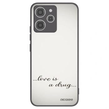 Picasee fekete szilikon tok az alábbi mobiltelefonokra Xiaomi Redmi 12 4G - Love is a drug