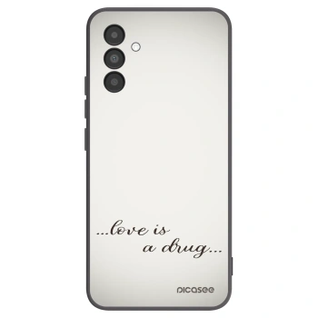 Picasee fekete szilikon tok az alábbi mobiltelefonokra Samsung Galaxy A04s A047F - Love is a drug