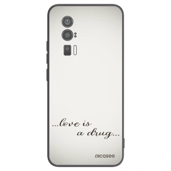 Picasee fekete szilikon tok az alábbi mobiltelefonokra Xiaomi Poco F5 Pro 5G - Love is a drug