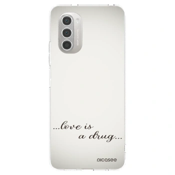 Picasee átlátszó szilikon tok az alábbi mobiltelefonokra Motorola Moto G51 - Love is a drug
