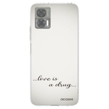 Picasee átlátszó szilikon tok az alábbi mobiltelefonokra Motorola Edge 30 Neo - Love is a drug