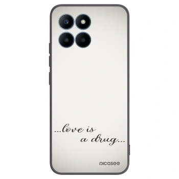 Picasee fekete szilikon tok az alábbi mobiltelefonokra Honor 70 Lite - Love is a drug