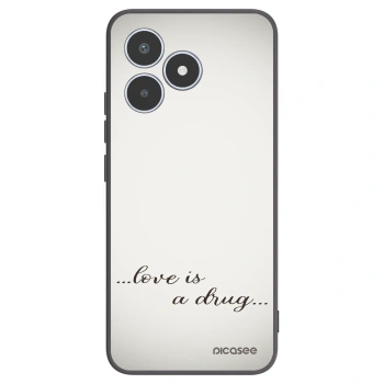 Picasee fekete szilikon tok az alábbi mobiltelefonokra Realme C53 - Love is a drug