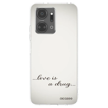 Picasee átlátszó szilikon tok az alábbi mobiltelefonokra Honor X7a - Love is a drug