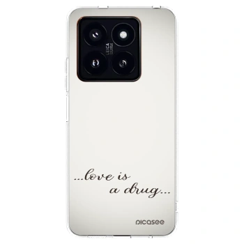 Picasee átlátszó szilikon tok az alábbi mobiltelefonokra Xiaomi 14 Pro - Love is a drug