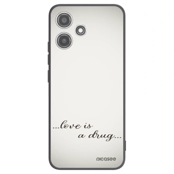 Picasee fekete szilikon tok az alábbi mobiltelefonokra Xiaomi Redmi 12 5G - Love is a drug