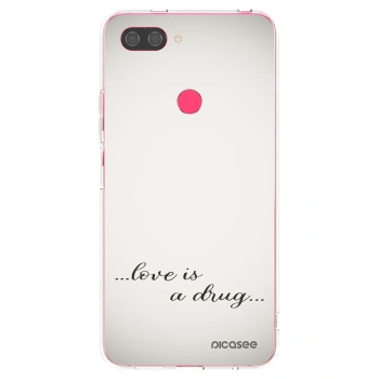 Picasee átlátszó szilikon tok az alábbi mobiltelefonokra Xiaomi Mi 8 Lite - Love is a drug