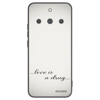 Picasee fekete szilikon tok az alábbi mobiltelefonokra Realme 11 Pro+ - Love is a drug