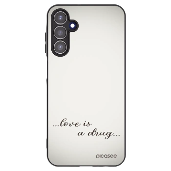 Picasee fekete szilikon tok az alábbi mobiltelefonokra Samsung Galaxy A15 A156B 5G - Love is a drug