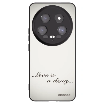 Picasee fekete szilikon tok az alábbi mobiltelefonokra Xiaomi 14 Ultra - Love is a drug