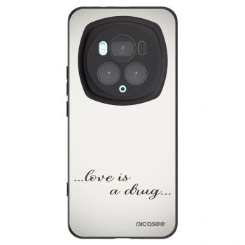 Picasee fekete szilikon tok az alábbi mobiltelefonokra Honor Magic6 Pro - Love is a drug
