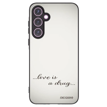 Picasee fekete szilikon tok az alábbi mobiltelefonokra Samsung Galaxy A35 5G A356B - Love is a drug