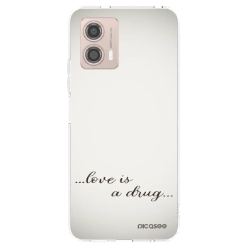 Picasee átlátszó szilikon tok az alábbi mobiltelefonokra Motorola Moto G53 5G - Love is a drug