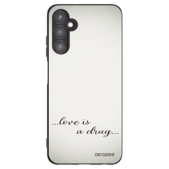 Picasee fekete szilikon tok az alábbi mobiltelefonokra Samsung Galaxy A05s A057G - Love is a drug