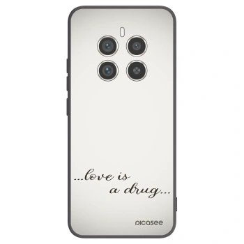 Picasee fekete szilikon tok az alábbi mobiltelefonokra Realme 12 Pro 5G - Love is a drug