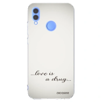 Picasee átlátszó szilikon tok az alábbi mobiltelefonokra Huawei P Smart 2019 - Love is a drug