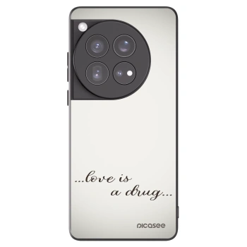 Picasee fekete szilikon tok az alábbi mobiltelefonokra OnePlus 12 5G - Love is a drug