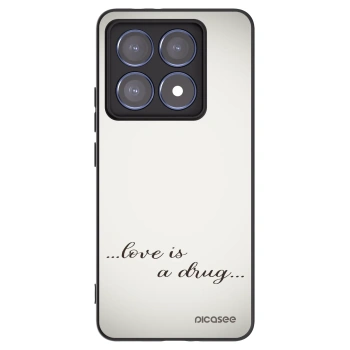 Picasee fekete szilikon tok az alábbi mobiltelefonokra Xiaomi 14T Pro - Love is a drug