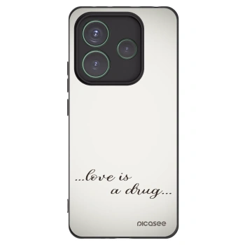 Picasee fekete szilikon tok az alábbi mobiltelefonokra Xiaomi Redmi Note 14 5G - Love is a drug