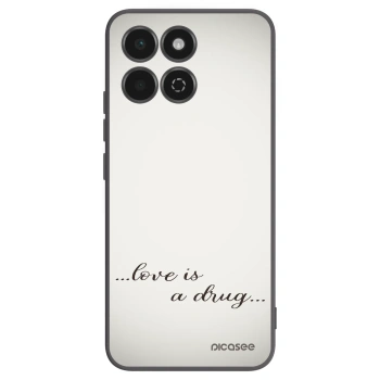 Picasee fekete szilikon tok az alábbi mobiltelefonokra Honor 200 Smart 5G - Love is a drug