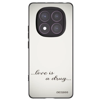 Picasee fekete szilikon tok az alábbi mobiltelefonokra Xiaomi Redmi Note 14 Pro 4G - Love is a drug