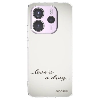 Picasee átlátszó szilikon tok az alábbi mobiltelefonokra Xiaomi Redmi Note 14 4G - Love is a drug
