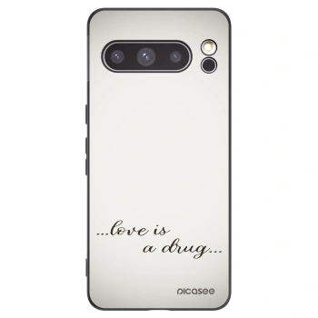 Picasee fekete szilikon tok az alábbi mobiltelefonokra Google Pixel 8 Pro - Love is a drug