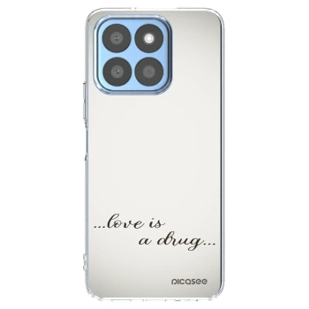 Picasee átlátszó szilikon tok az alábbi mobiltelefonokra Honor X8c - Love is a drug