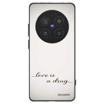 Picasee fekete szilikon tok az alábbi mobiltelefonokra Vivo X200 Pro - Love is a drug