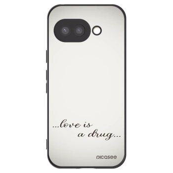 Picasee fekete szilikon tok az alábbi mobiltelefonokra Google Pixel 9a - Love is a drug