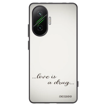 Picasee fekete szilikon tok az alábbi mobiltelefonokra Xiaomi Poco F7 Pro 5G - Love is a drug