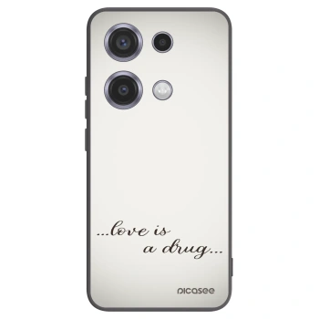 Picasee fekete szilikon tok az alábbi mobiltelefonokra Xiaomi Redmi Note 14S - Love is a drug