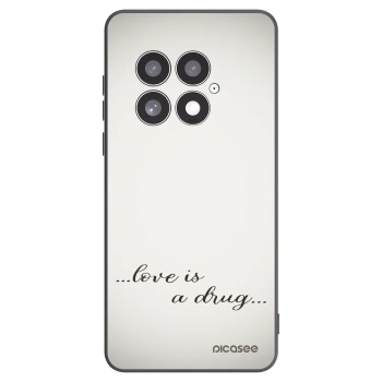 Picasee fekete szilikon tok az alábbi mobiltelefonokra OnePlus 13 5G - Love is a drug
