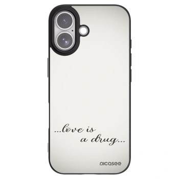 Picasee fekete szilikon tok az alábbi mobiltelefonokra Apple iPhone 17 - Love is a drug