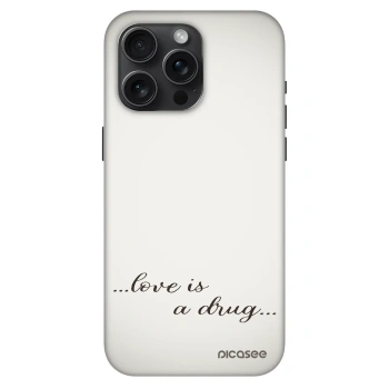 Szilikon tok erre a típusra Apple iPhone 15 Pro Max - Love is a drug