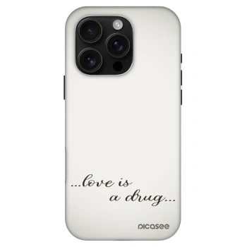 Szilikon tok erre a típusra Apple iPhone 16 Pro - Love is a drug