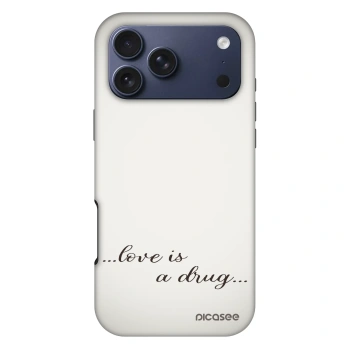 Szilikon tok erre a típusra Apple iPhone 17 Pro Max - Love is a drug