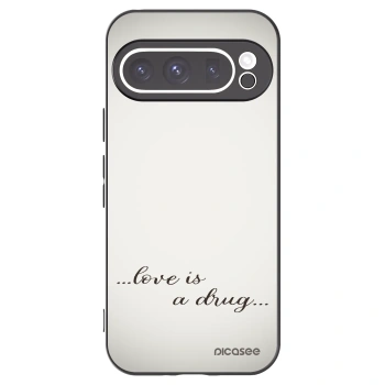 Picasee fekete szilikon tok az alábbi mobiltelefonokra Google Pixel 9 Pro XL - Love is a drug
