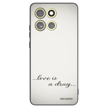Picasee fekete szilikon tok az alábbi mobiltelefonokra Motorola Moto G86 5G - Love is a drug